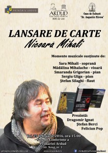 afis lansare de carte - nicoara mihali